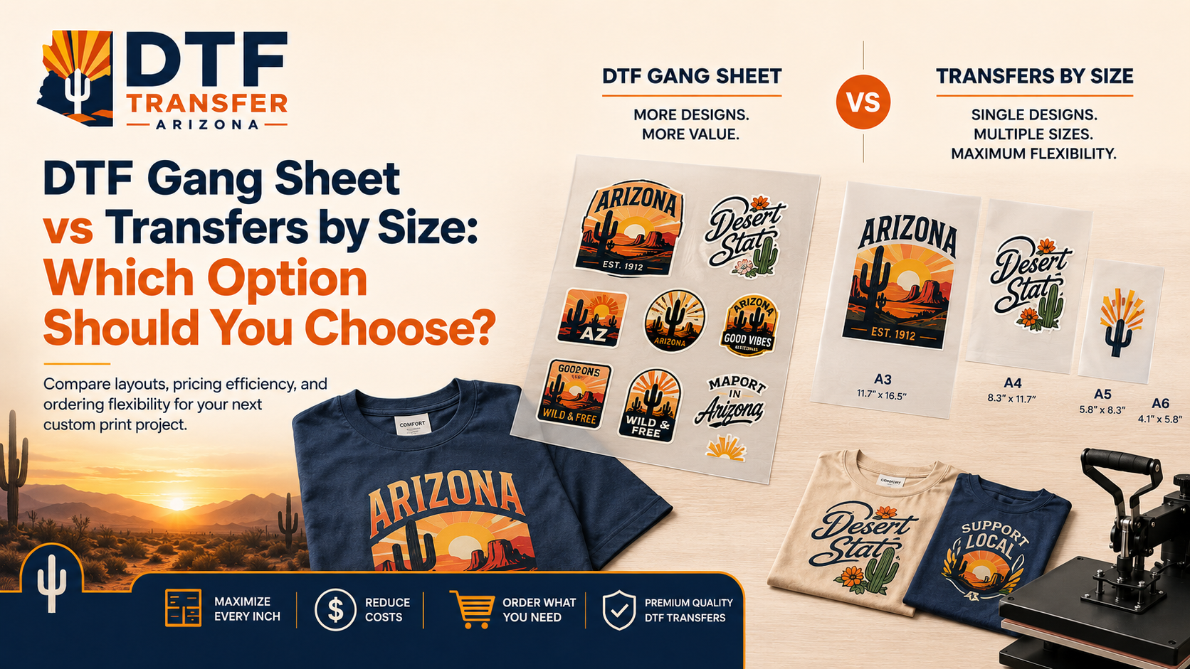 DTF Gang Sheet vs Transfers by Size: Which Option Should You Choose?
