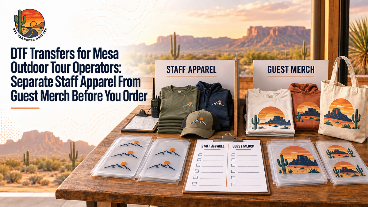 DTF Transfers for Mesa Outdoor Tour Operators: Separate Staff Apparel From Guest Merch Before You Order