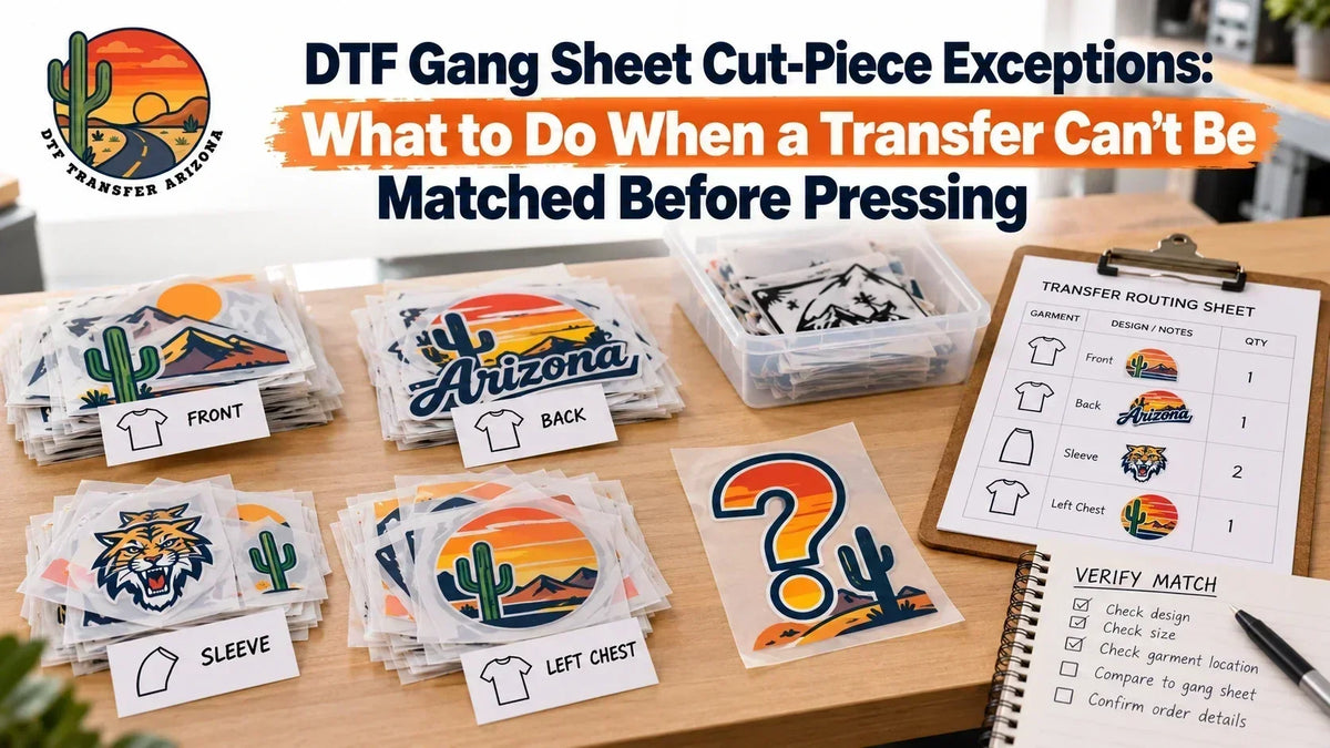 DTF Gang Sheet Cut-Piece Exceptions: What to Do When a Transfer Can’t Be Matched Before Pressing