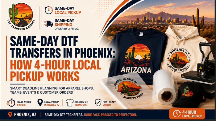 Same-Day DTF Transfers in Phoenix: How 4-Hour Local Pickup Works