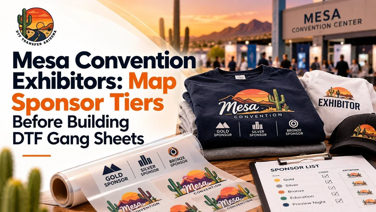 Mesa Convention Exhibitors: Map Sponsor Tiers Before Building DTF Gang Sheets