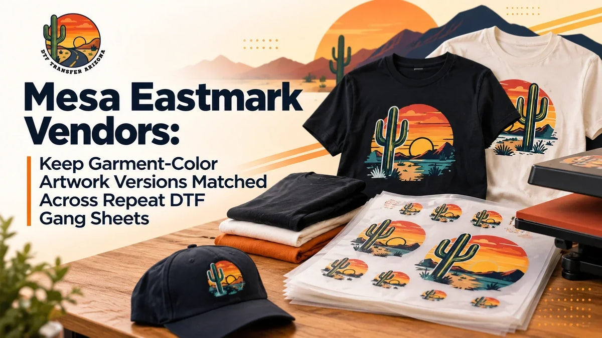 Mesa Eastmark Vendors: Keep Garment-Color Artwork Versions Matched Across Repeat DTF Gang Sheets
