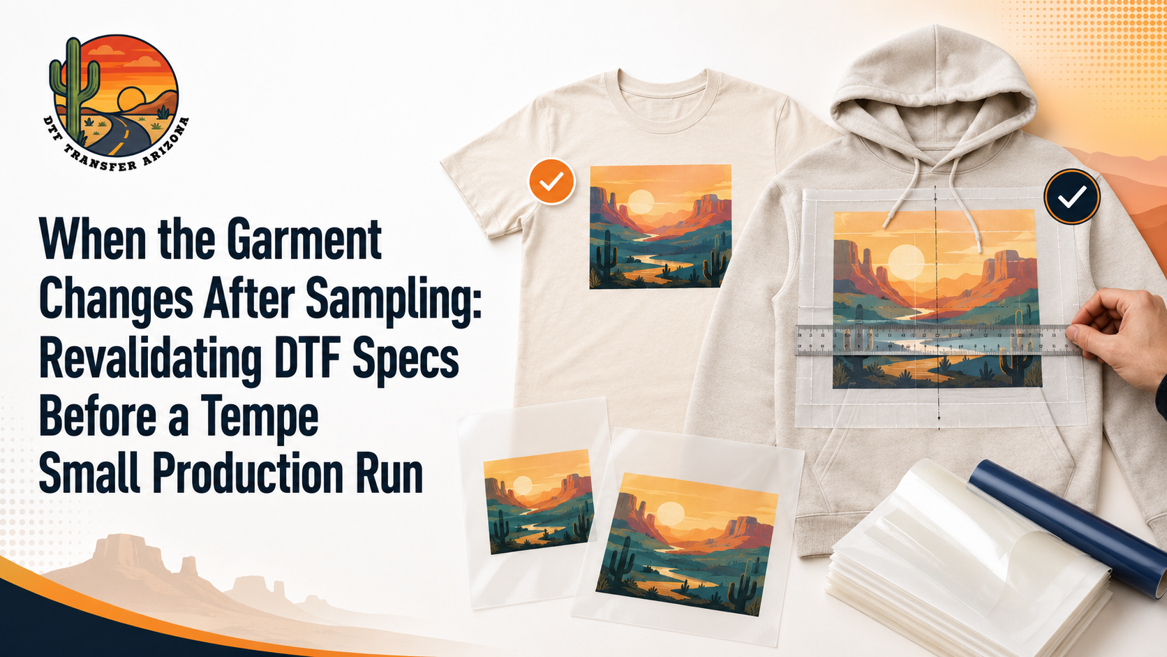 When the Garment Changes After Sampling: Revalidating DTF Specs Before a Tempe Small Production Run