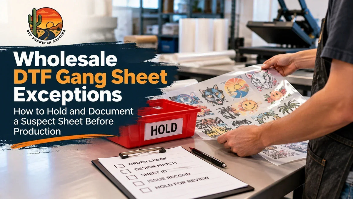 Wholesale DTF Gang Sheet Exceptions: How to Hold and Document a Suspect Sheet Before Production