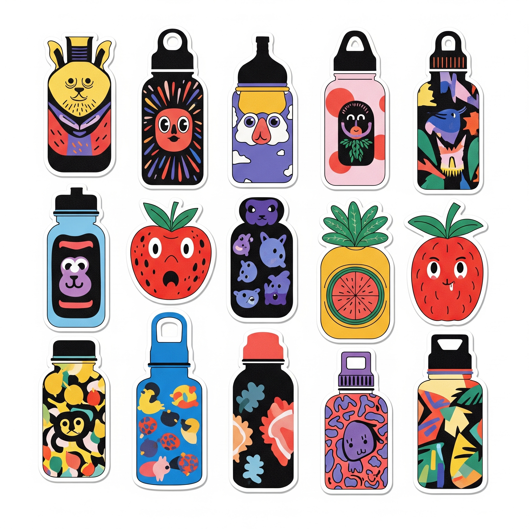 Bottle Water Sticker