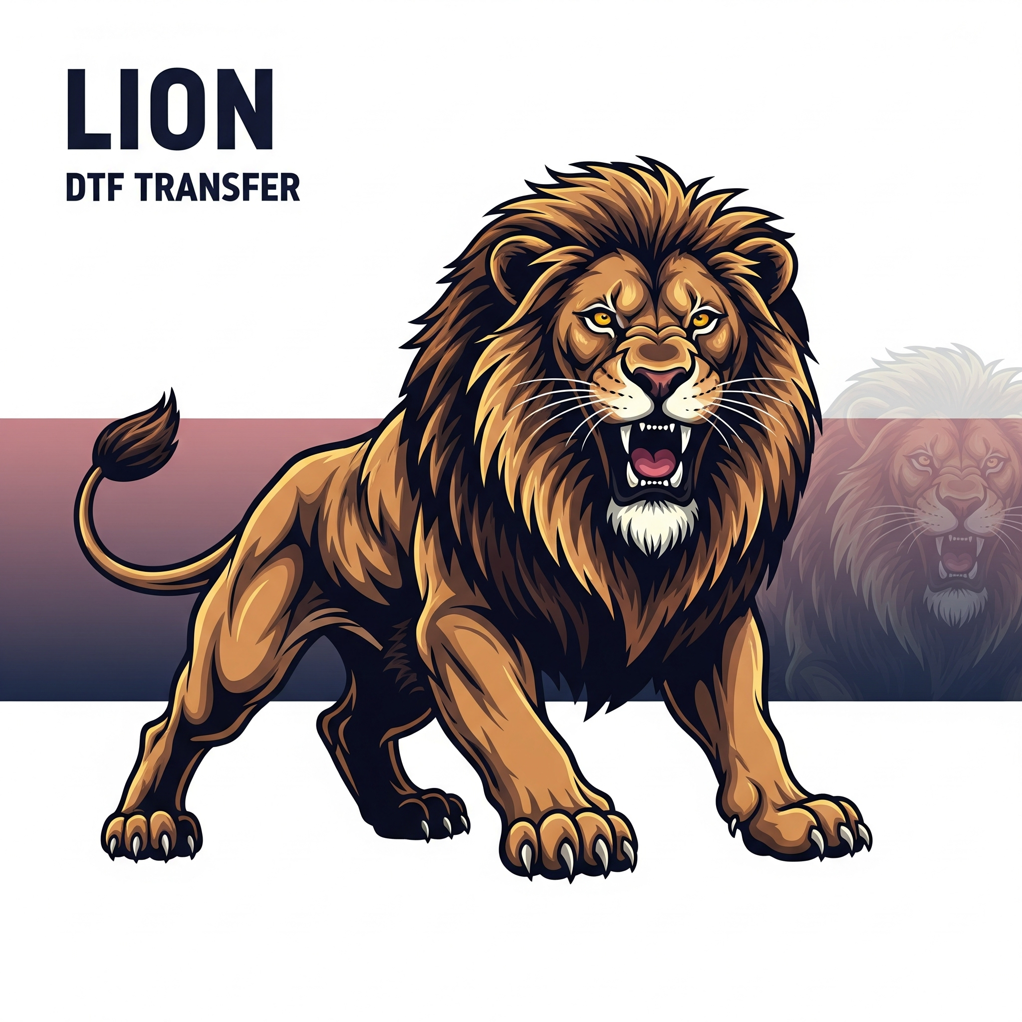 Lion DTF Transfers