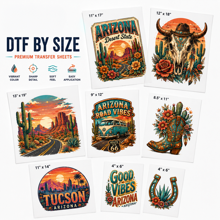DTF Transfers by Size
